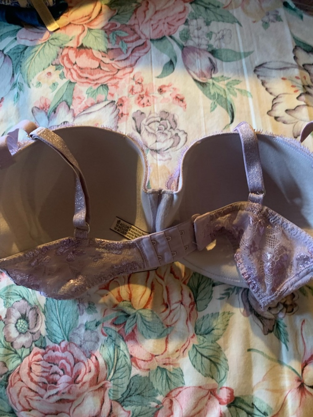 Victoria Secret Lace Push-Up Bra in Light Lavender - Women Intimates Size 32 DDD - Picture 5 of 8